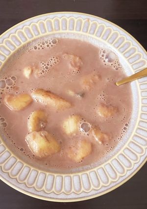 バナナとミロでお餅朝ごはん-レシピのメイン写真