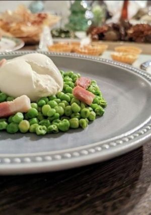 サイゼのテイクアウトでで青豆ブッラータ-レシピのメイン写真