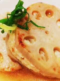 鶏ひき肉とレンコンの挟み焼き-レシピのメイン写真