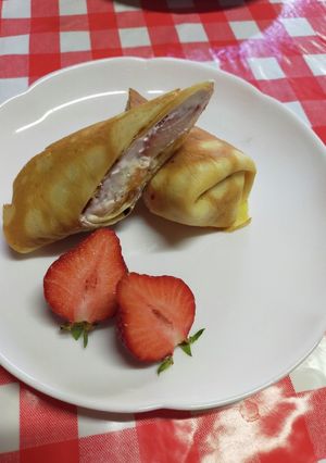 春ですね！イチゴとみかんのクレープ-レシピのメイン写真