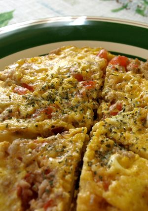 トマトとひき肉のイタリアンオムレツ-レシピのメイン写真