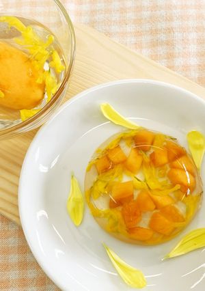 食用菊のゼリー-レシピのメイン写真