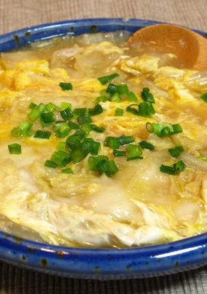 白菜もちの卵とじ-レシピのメイン写真