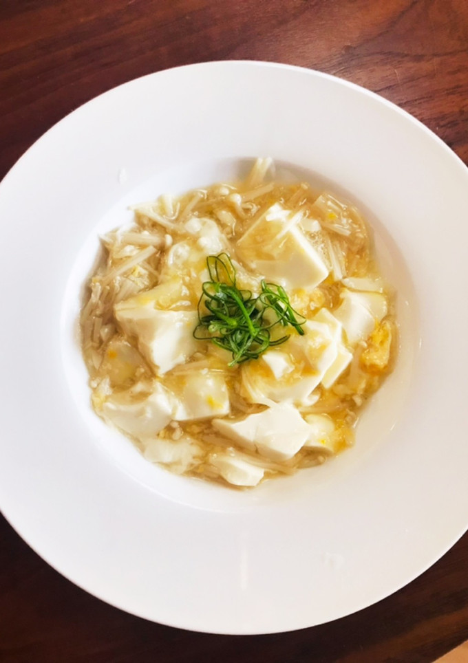 エノキと玉子のとろとろ豆腐-レシピのメイン写真
