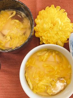 食用菊のあんかけ茶碗むし-レシピのメイン写真