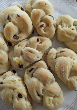 パイナップルとレーズンの三編みパン-レシピのメイン写真
