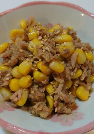 簡単！ごはんがすすむ♪ツナコーンごまぽん-レシピのメイン写真