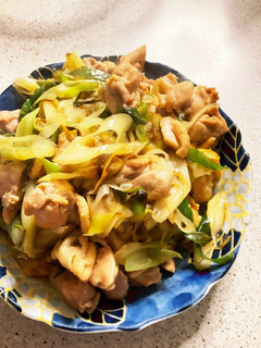 ☆鶏モモ肉とたっぷり長ネギの炒めもの-レシピのメイン写真
