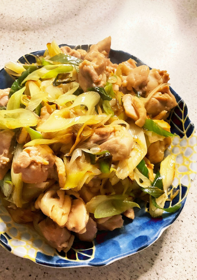 ☆鶏モモ肉とたっぷり長ネギの炒めもの-レシピのメイン写真