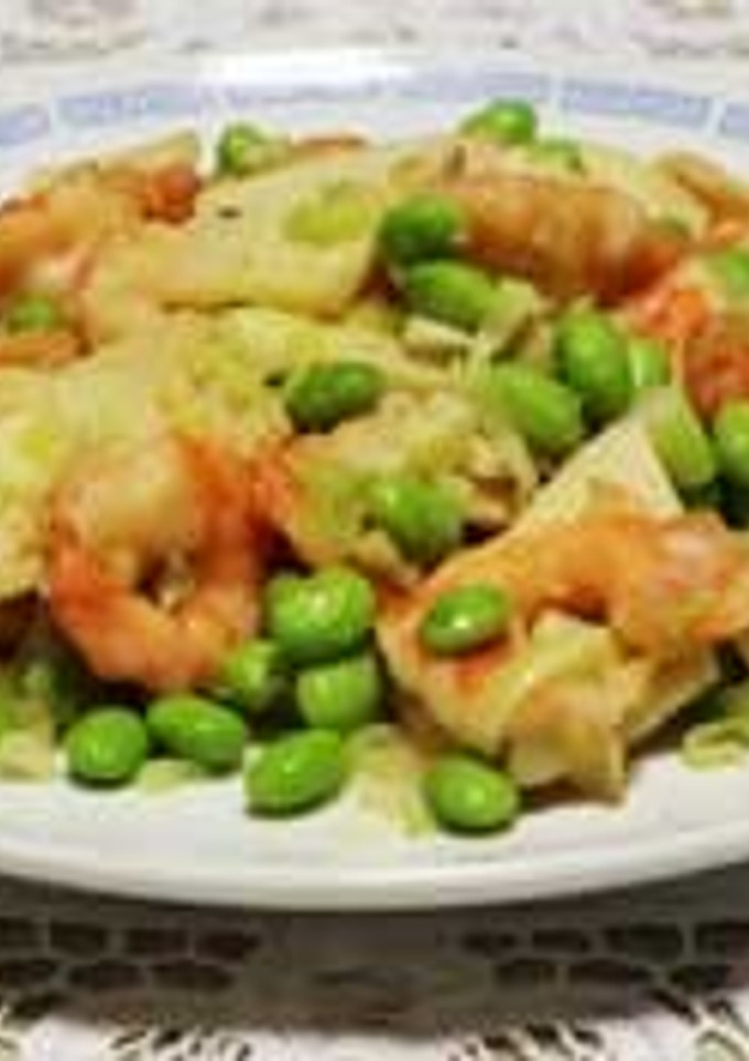 枝豆とエビの炒め物-レシピのメイン写真
