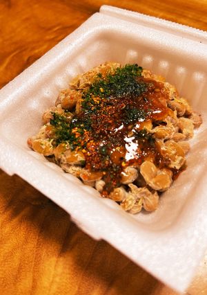 焼肉のタレでご飯がすすむ☆夫の納豆♬-レシピのメイン写真