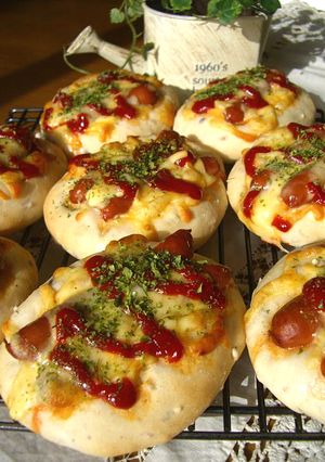 十六雑穀入り♪もっちりピザパン-レシピのメイン写真