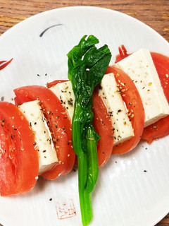 豆腐トマトのカプレーゼ風-レシピのメイン写真