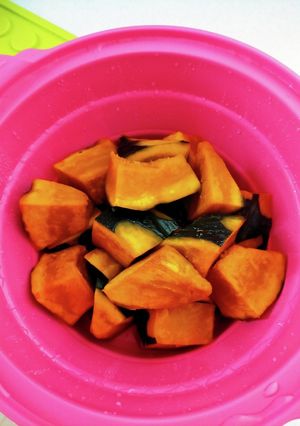 レンチンで簡単かぼちゃの煮物-レシピのメイン写真