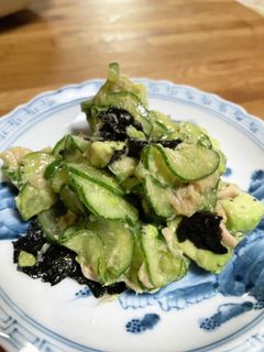 きゅうりアボカドツナのサラダ-レシピのメイン写真