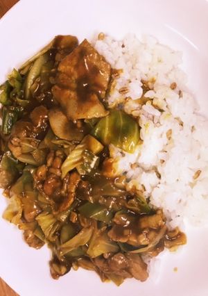 キャベツと豚バラのカレー-レシピのメイン写真