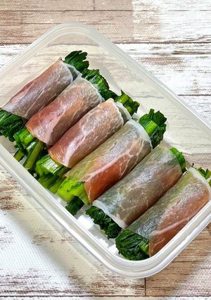 春菊の生ハム巻き-レシピのメイン写真