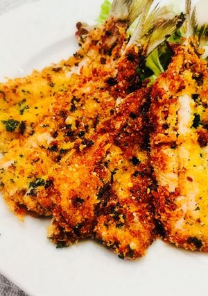 フライパンで簡単♡いわしの香草パン粉焼き-レシピのメイン写真