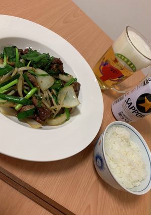 中華鍋でレバニラ炒め-レシピのメイン写真
