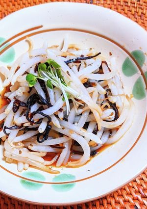 もやしと塩昆布の梅和え-レシピのメイン写真