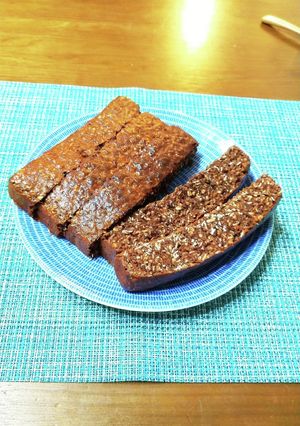 オートミールのプロテインバーココア味①-レシピのメイン写真