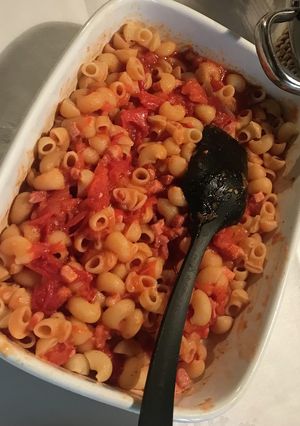 コンキリエのトマトとハムのパスタ-レシピのメイン写真