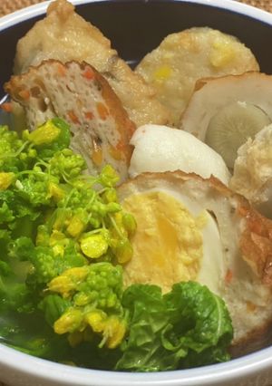 菜の花春おでんで！花粉アレルギー対策！-レシピのメイン写真