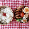 お弁当★レンコン肉巻き旨辛ガーリックダレ