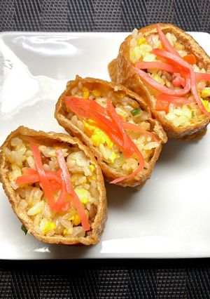 お弁当に。チャーハン稲荷-レシピのメイン写真