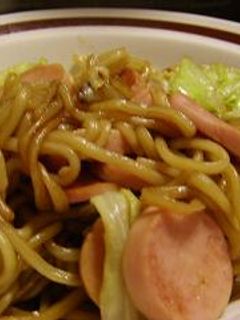 おさかなソーセージの焼そば-レシピのメイン写真