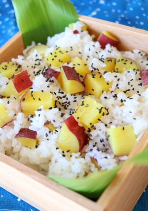 餅入り♪もちもち＆ホクホク♪さつま芋ご飯-レシピのメイン写真