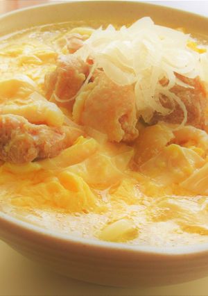鶏もも肉と湯葉のかきたまあんかけうどん-レシピのメイン写真