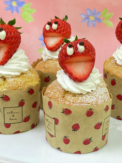 いちごの米粉カップケーキ-レシピのメイン写真