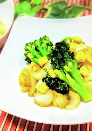 新玉ねぎとコーンのバター醤油炒め-レシピのメイン写真