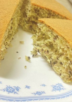 【炊飯器レシピ】緑茶と胡麻のHMケーキ-レシピのメイン写真