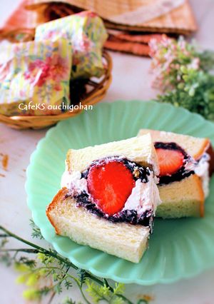 「食べたらいちご大福」サンド-レシピのメイン写真