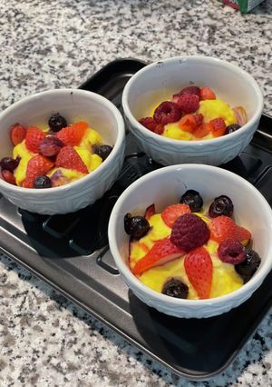 豆腐カスタードでフルーツグラタン-レシピのメイン写真