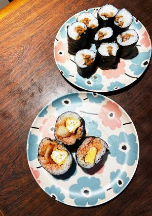 卵焼きとキムチ海苔巻き-レシピのメイン写真