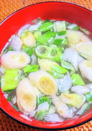 長ネギの味噌汁-レシピのメイン写真