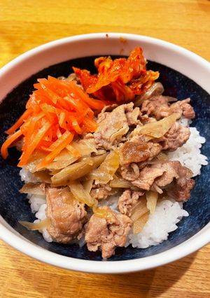 わが家のハーフ牛丼-レシピのメイン写真
