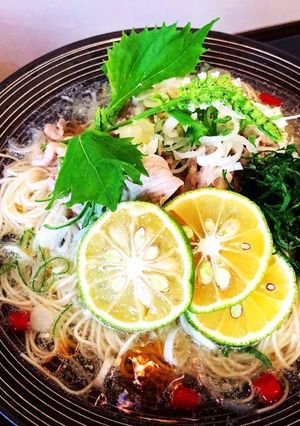 ねぎ塩豚ぶっかけそうめん-レシピのメイン写真