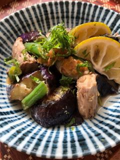 鯖と茄子の梅かぼす煮-レシピのメイン写真
