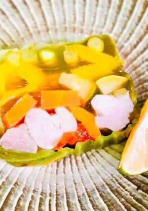 かぼすの和風テリーヌ-レシピのメイン写真