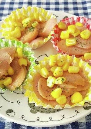 ☘️魚肉ソーセージとコーンのマヨ炒め☘️-レシピのメイン写真