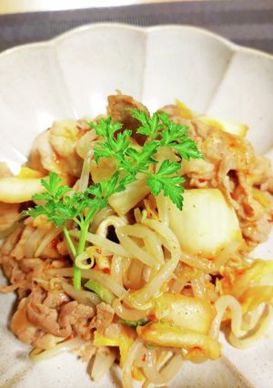 辛さ控えめ豚キムチ-レシピのメイン写真