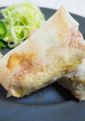 野菜たっぷり♪家族喜ぶ揚げない春巻き-レシピのメイン写真