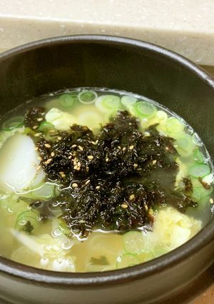 韓国⭐︎15分トク・スープ　떡국-レシピのメイン写真
