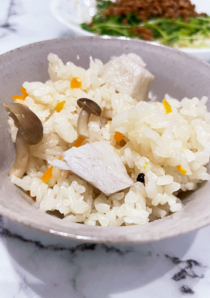 里芋とキノコの炊き込みご飯-レシピのメイン写真