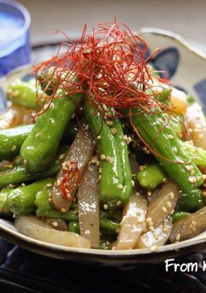 ししとうと蒟蒻の金平-レシピのメイン写真