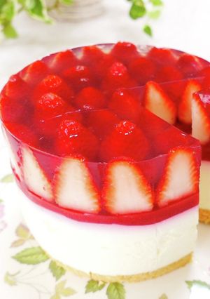 ★苺のレアチーズケーキ★-レシピのメイン写真